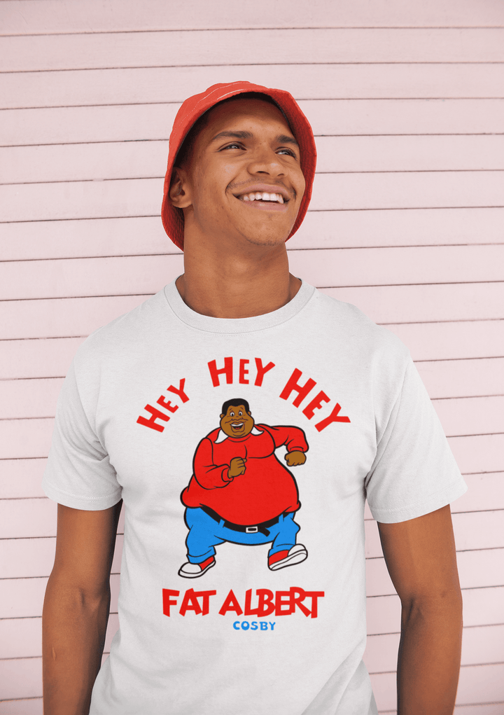 Hey Hey Hey it's Fat Albert T-shirt 70's Kids Cartoon Series Fat Albert and the Cosby Kids Short Sleeve Unisex Top - TopKoalaTee