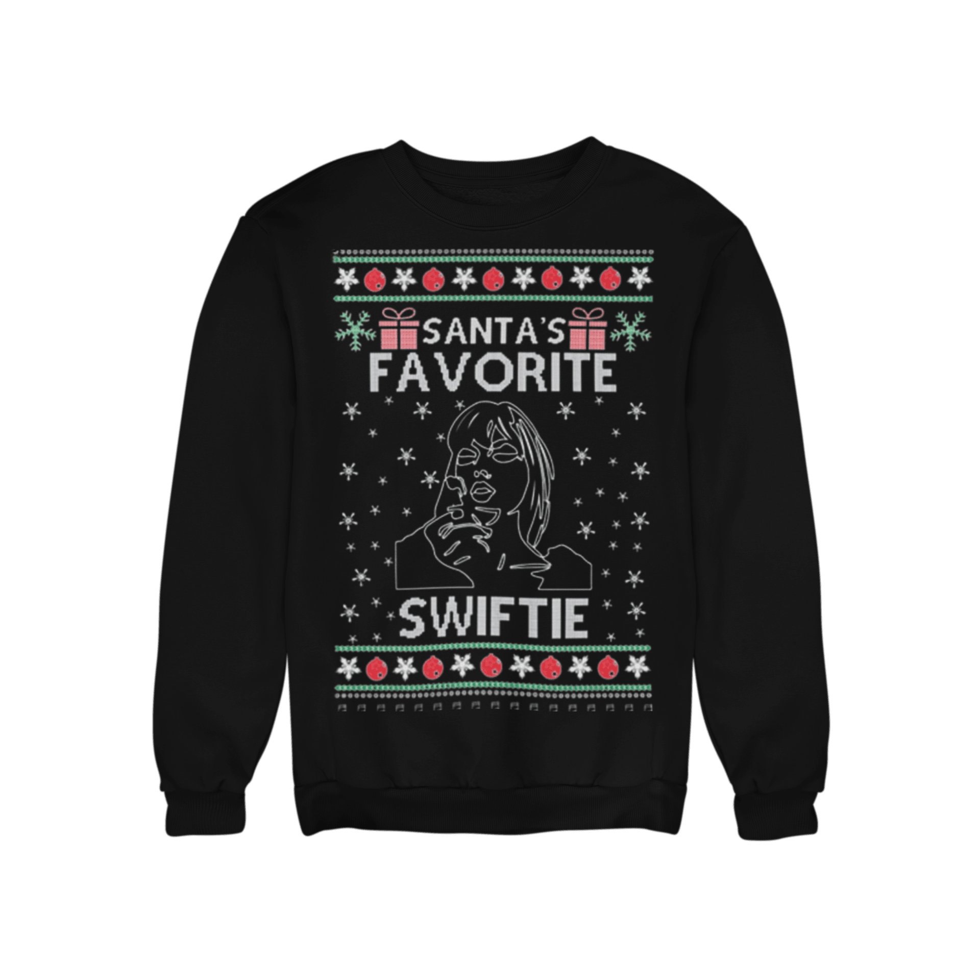 Santa's Favorite Female Singer Ugly Christmas Sweater - TopKoalaTee