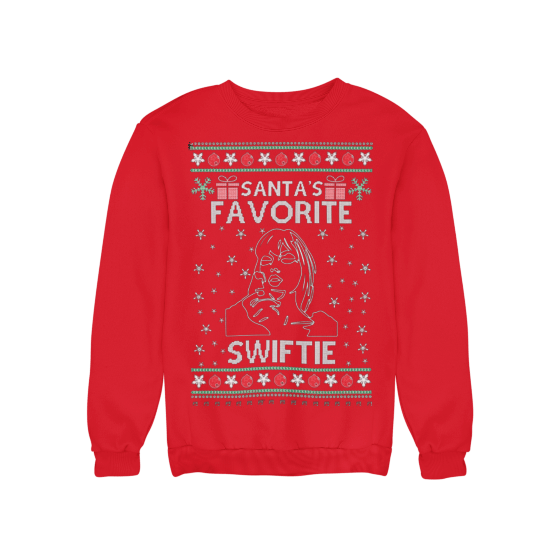 Santa's Favorite Female Singer Ugly Christmas Sweater - TopKoalaTee