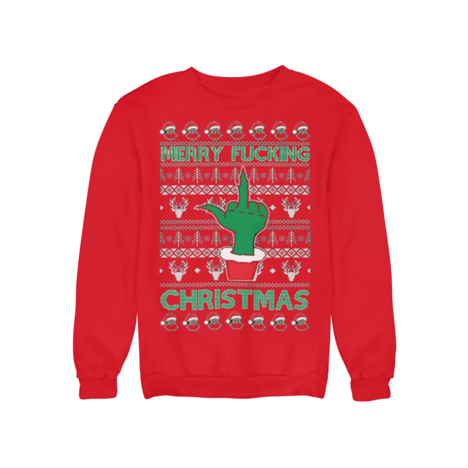Ugly Christmas Sweater Merry F**king Christams