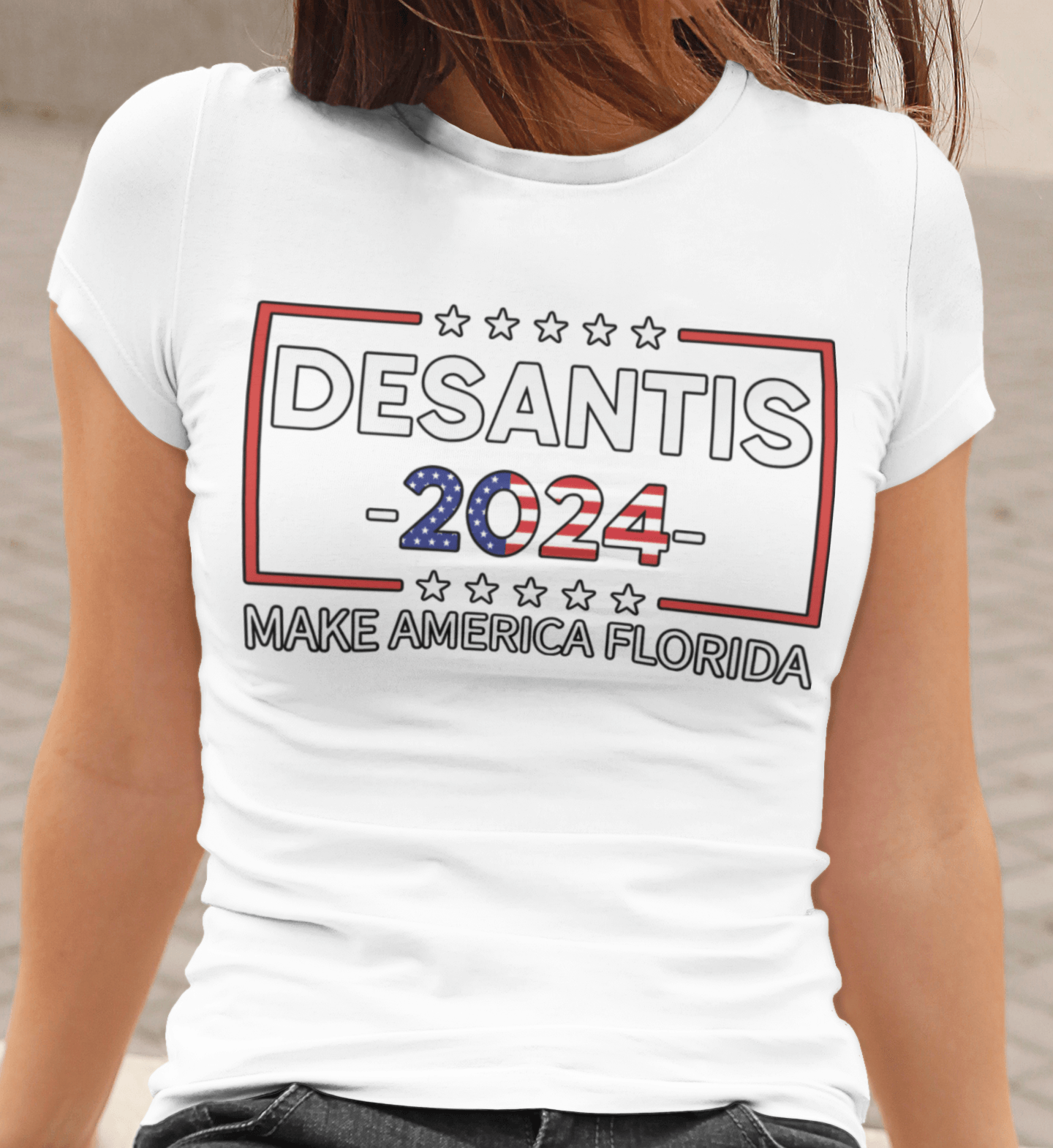 Political Humor T-shirt Desantis 2024 Make America Florida - TopKoalaTee