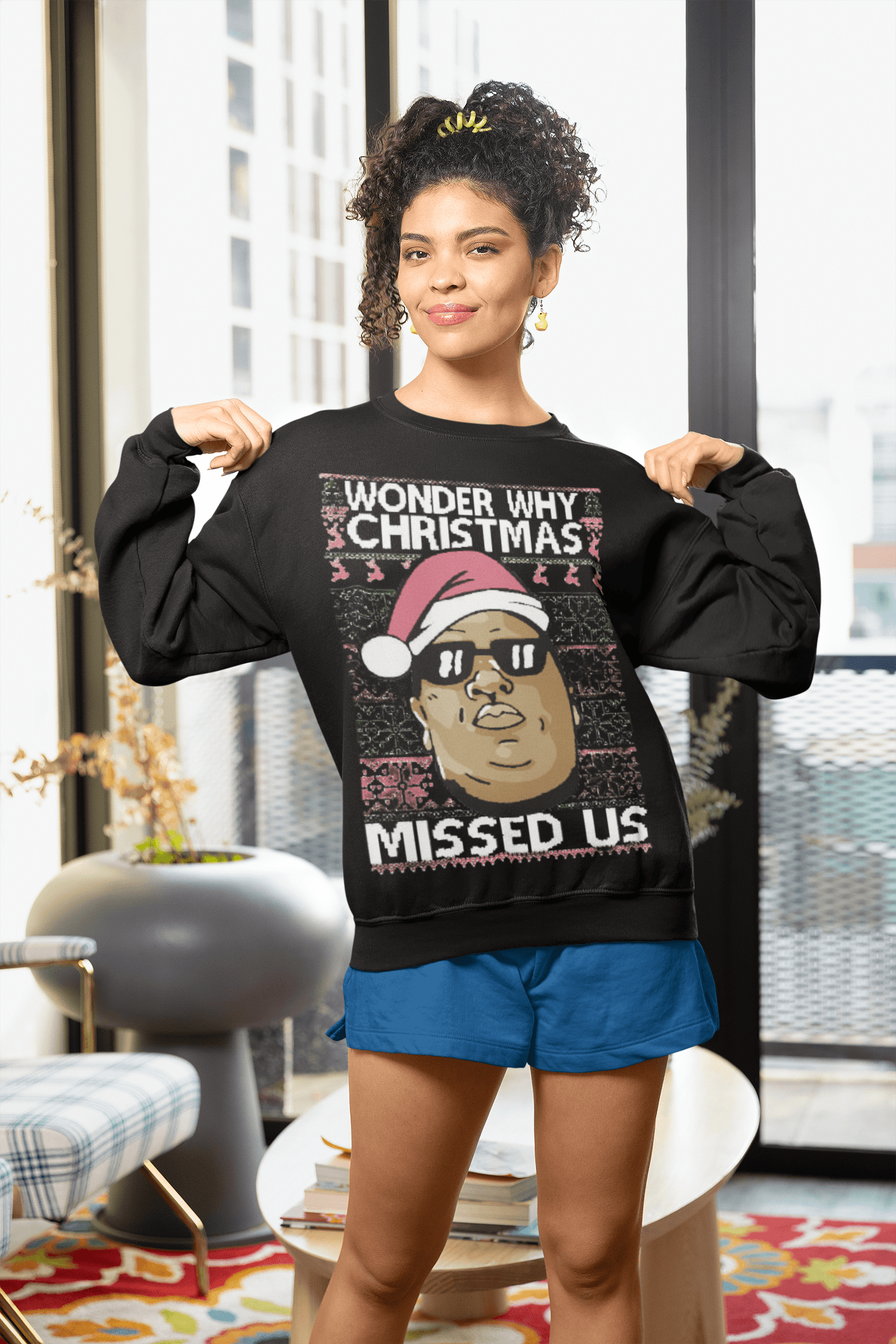 Ugly Christmas Sweater Wonder Why Christmas Missed Us Top Kola Tee Pullover - TopKoalaTee