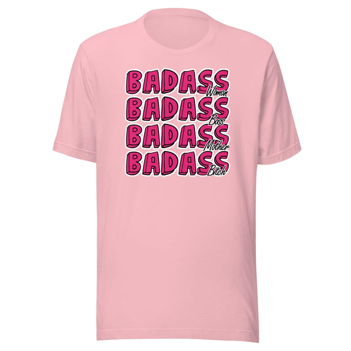 Mother's Day T-shirt Badass Women Mom Badass Wife Badass Bitch Short Sleeve Unisex Top - TopKoalaTee