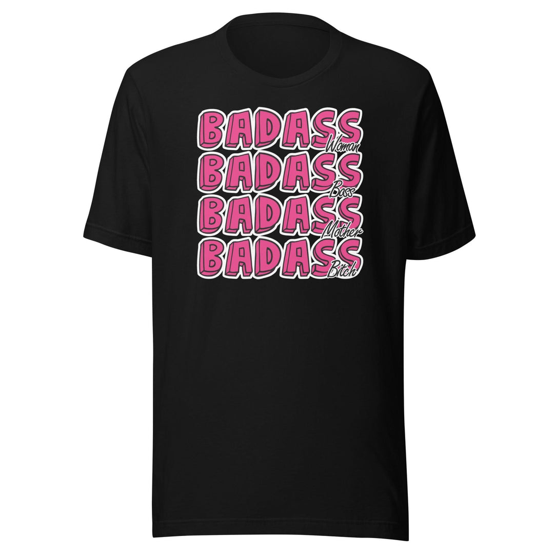 Mother's Day T-shirt Badass Women Mom Badass Wife Badass Bitch Short Sleeve Unisex Top - TopKoalaTee