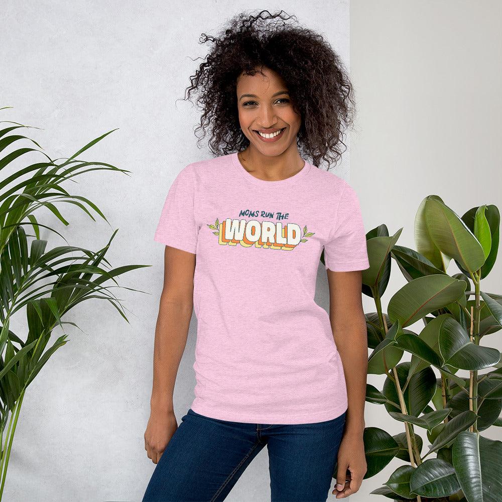 Mothers Day T-shirt Moms Run the World 70's Style - TopKoalaTee