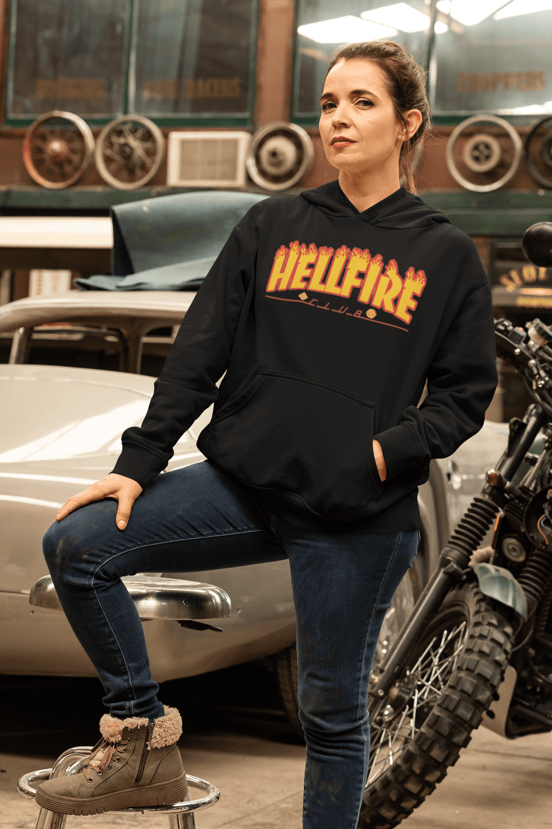 Motorcycle club Hoodie Hellfire Club Top Koala Soft Style Pullover - TopKoalaTee