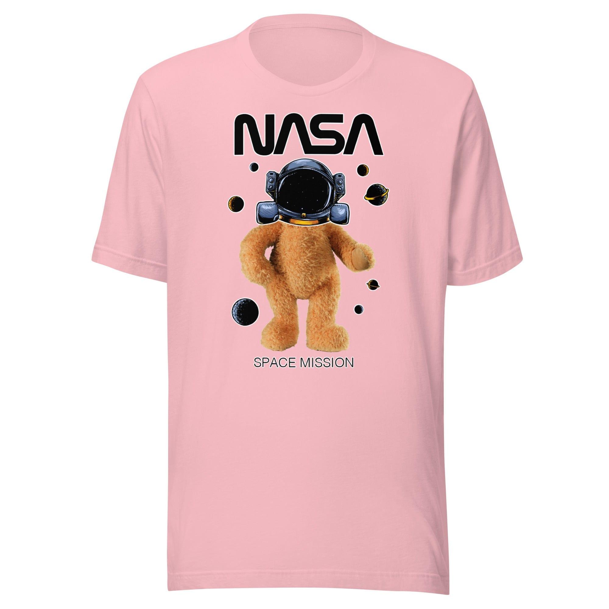 NASA T-Shirt Urban Teddy Series Space Mission Astronaut Short Sleeve Top - TopKoalaTee