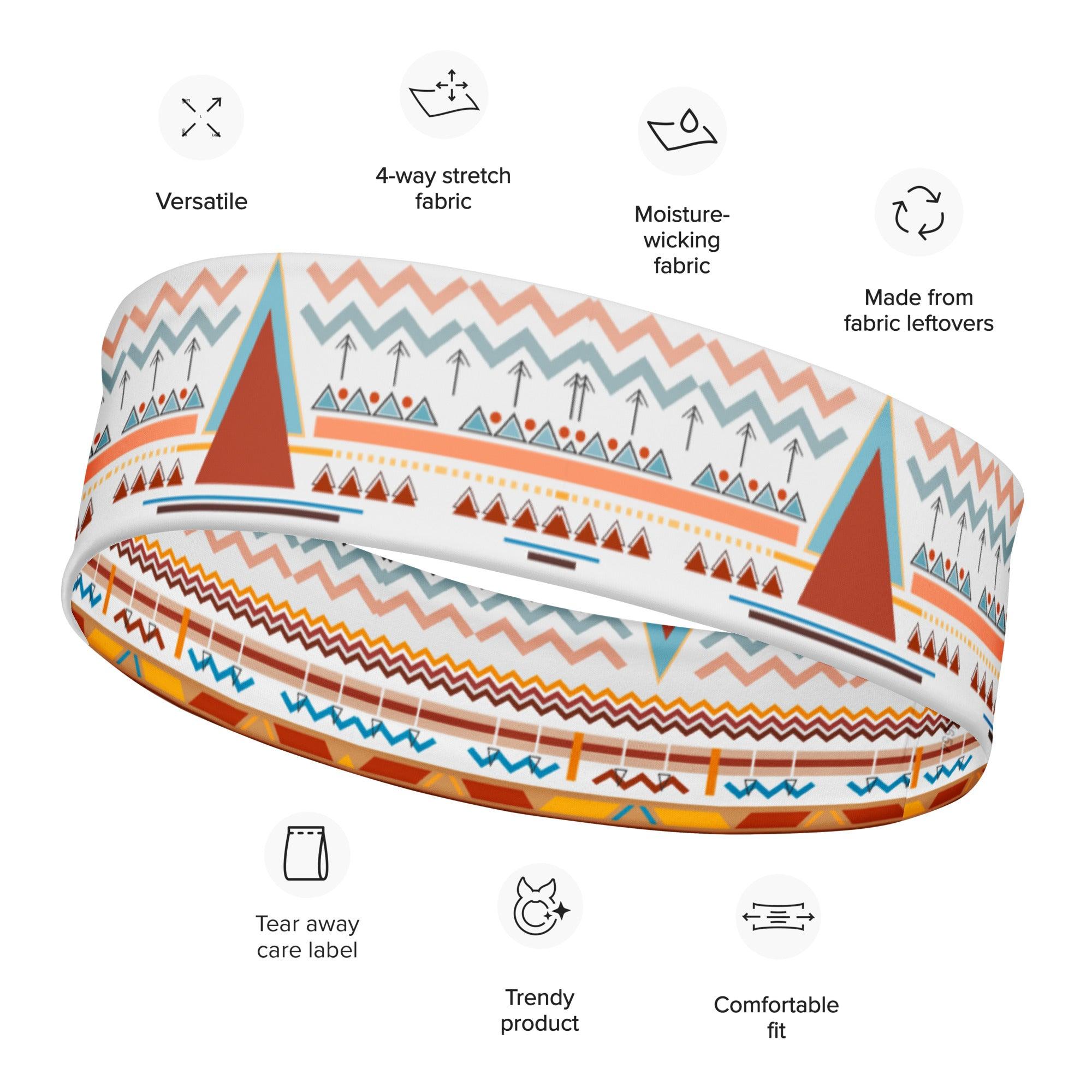 Native American Traditional Version 6 Stretch Headband - TopKoalaTee