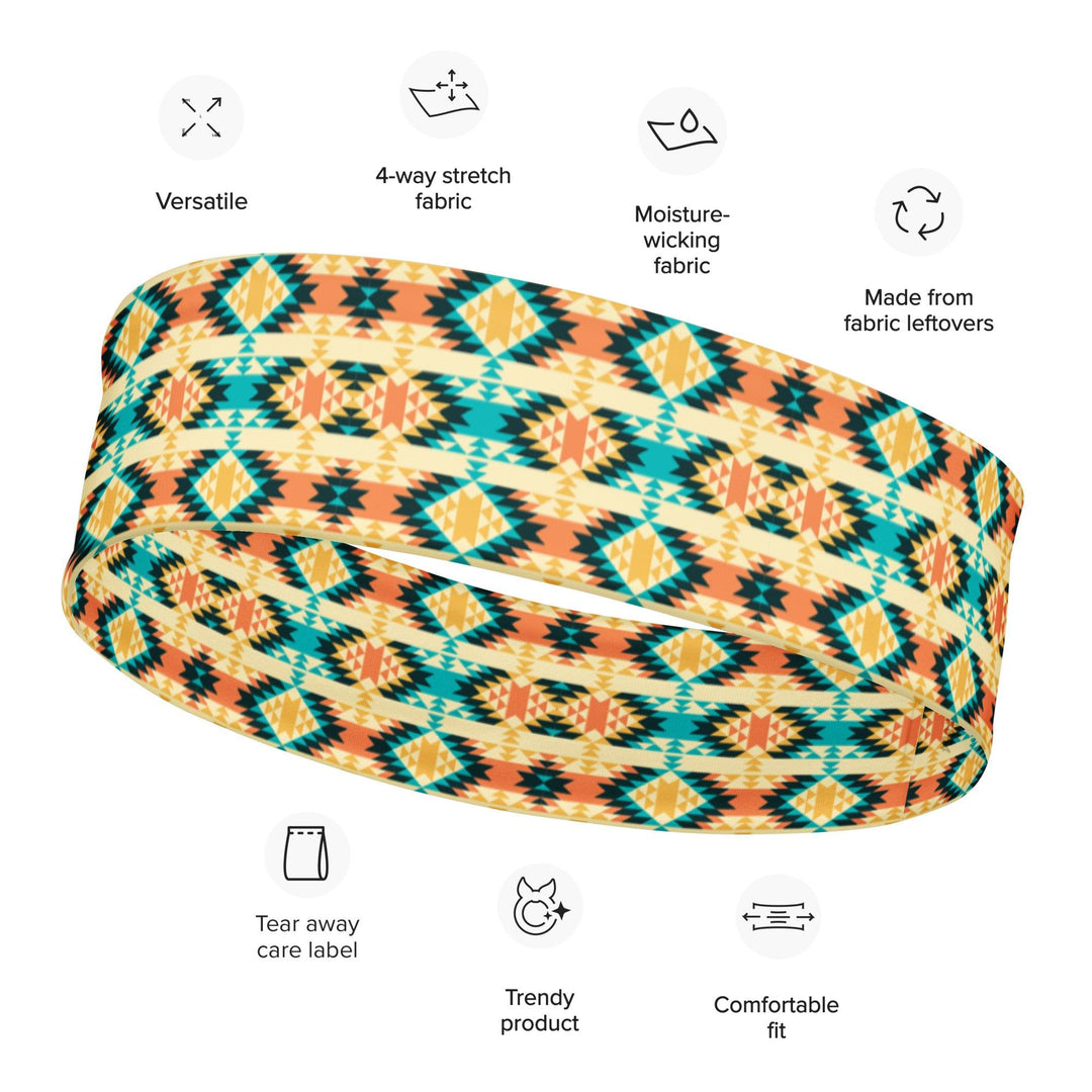 Native American Version 9 Quick Dry Headband - TopKoalaTee