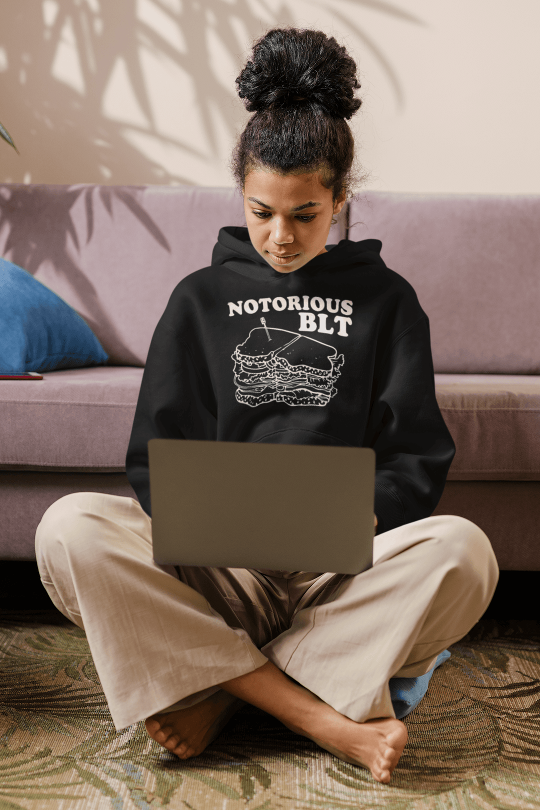 Notorious B.L.T. Hoodie Blended Cotton Midweight Unisex Hoodie - TopKoalaTee