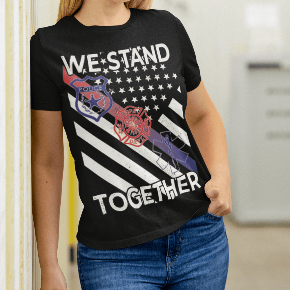 Occupation T-shirt We Stand Together Short Sleeve 100% Cotton Crew Neck Top - TopKoalaTee