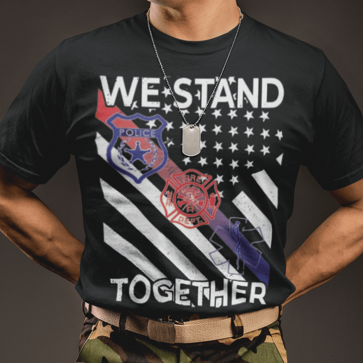 Occupation T-shirt We Stand Together Short Sleeve 100% Cotton Crew Neck Top - TopKoalaTee