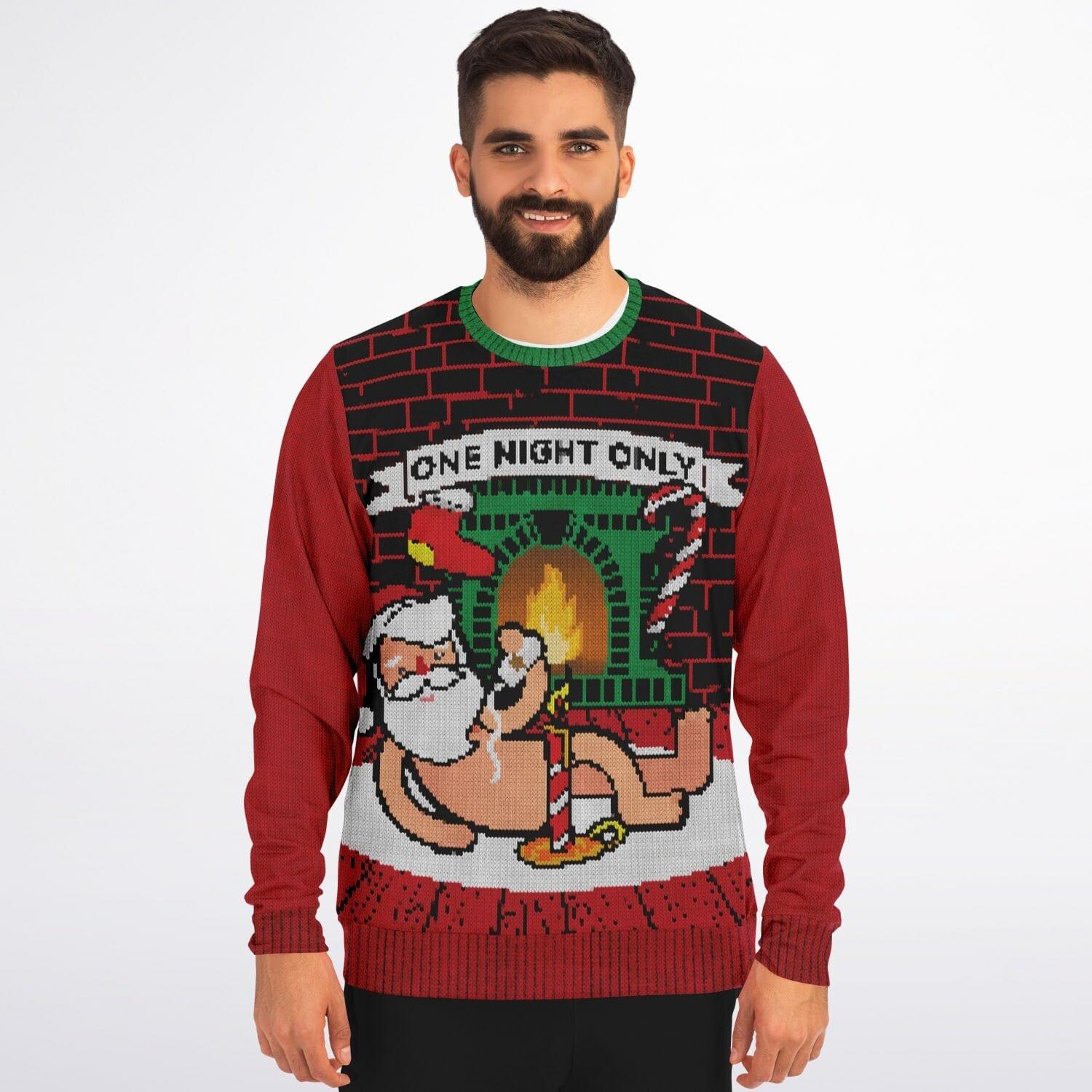 One Night Only Unisex Ugly Christmas Sweater for men 