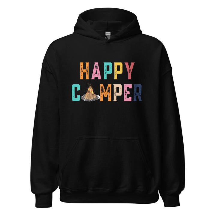 Outdoor Hoodie Colorful Happy Camper Unisex Pullover - TopKoalaTee