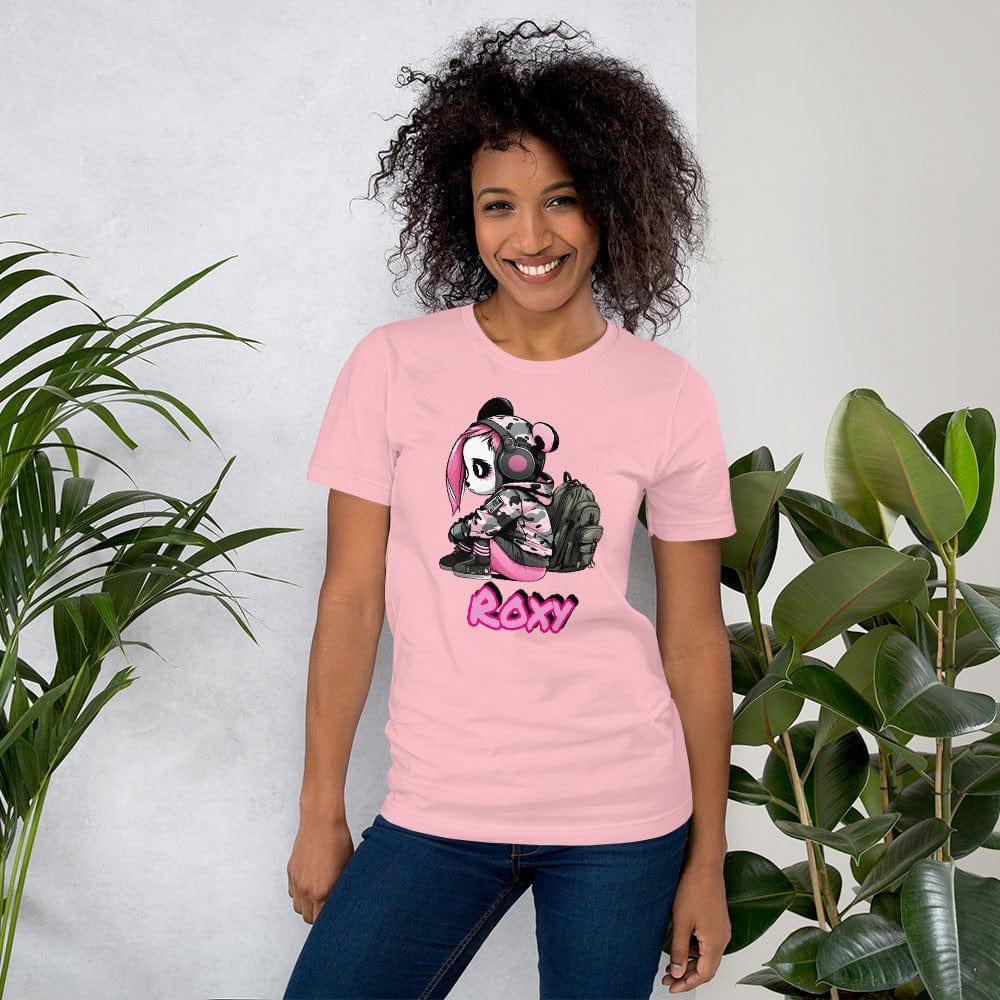 Panda T-shirt Street Girl Panda Series Roxy Short Sleeve Top - TopKoalaTee