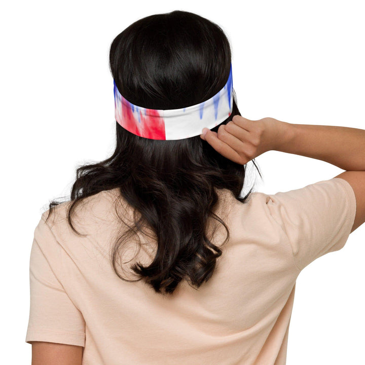 Patriotic America Tie Dye Quick Dry Yoga Head Tie - TopKoalaTee