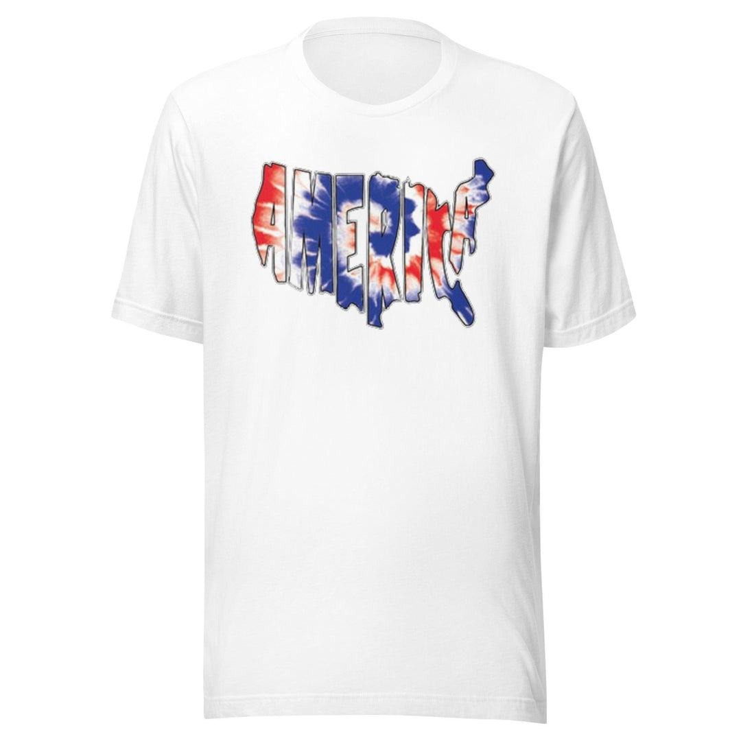 Patriotic T-Shirt America Red White And Blue 100% Cotton Unisex Crew Neck Top - TopKoalaTee