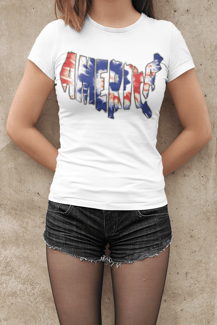 Patriotic T-Shirt America Red White And Blue 100% Cotton Unisex Crew Neck Top - TopKoalaTee