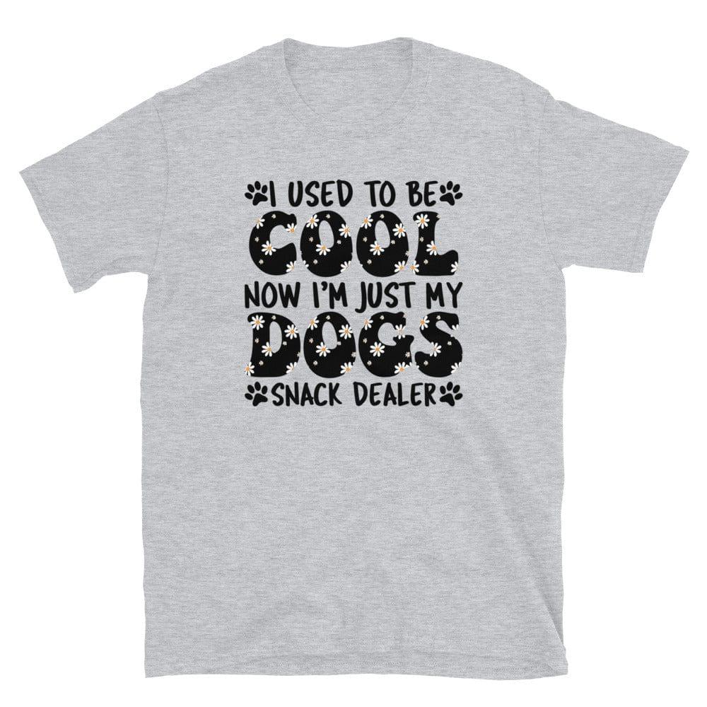 Pet Humor T-shirt I Used to be Cool now I am Just my Dogs Snack Dealer Short-Sleeve Unisex Top - TopKoalaTee