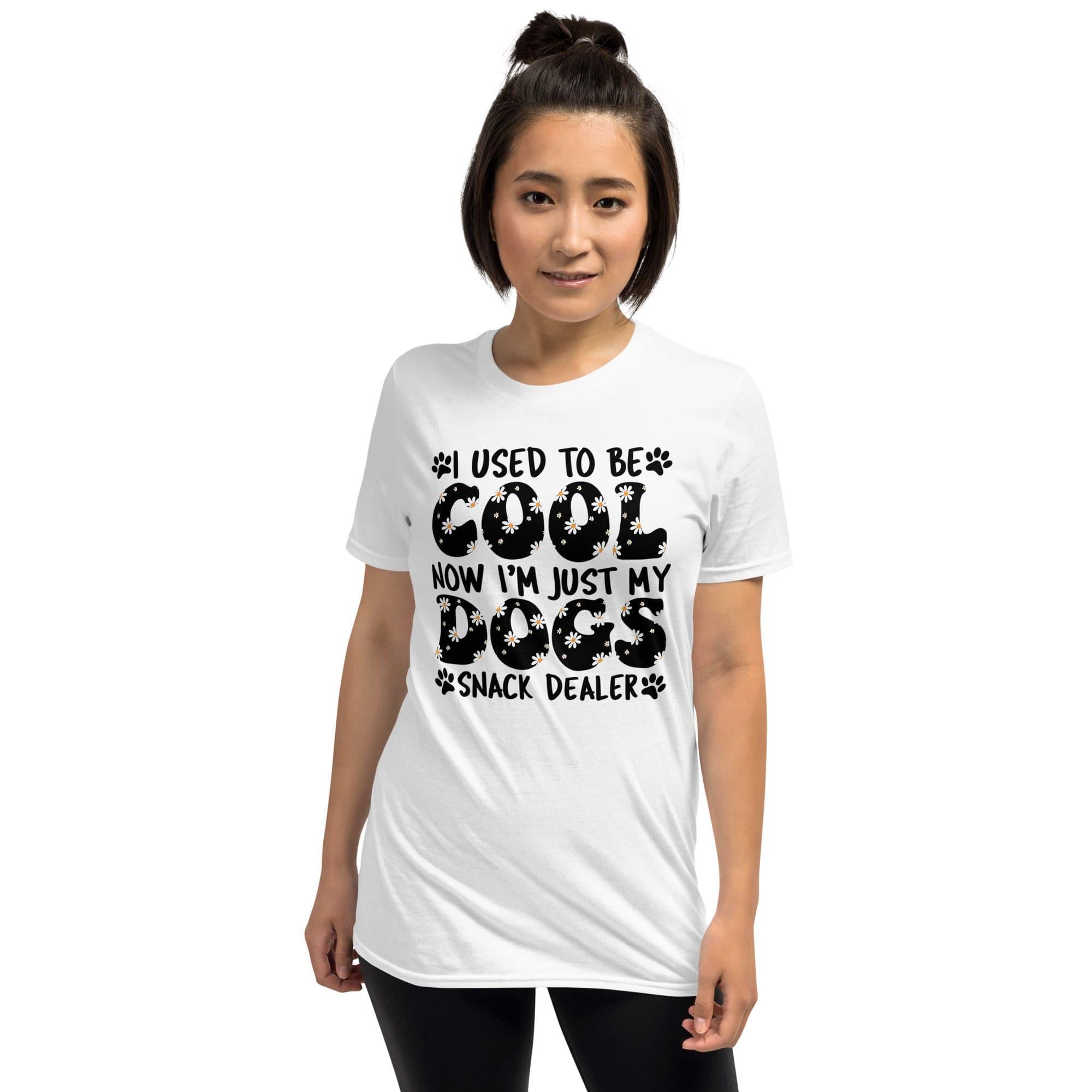 Pet Humor T-shirt I Used to be Cool now I am Just my Dogs Snack Dealer Short-Sleeve Unisex Top - TopKoalaTee