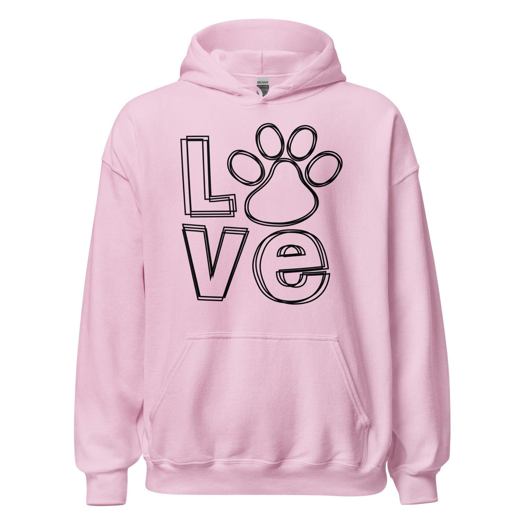 Pet Owner Hoodie Puppy Love with Puppy Paw as O Unisex Hoodie - TopKoalaTee