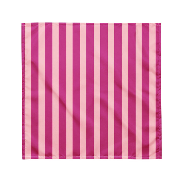 Pink and Purple Striped Pattern Designer Bandana Neck Scarf - TopKoalaTee