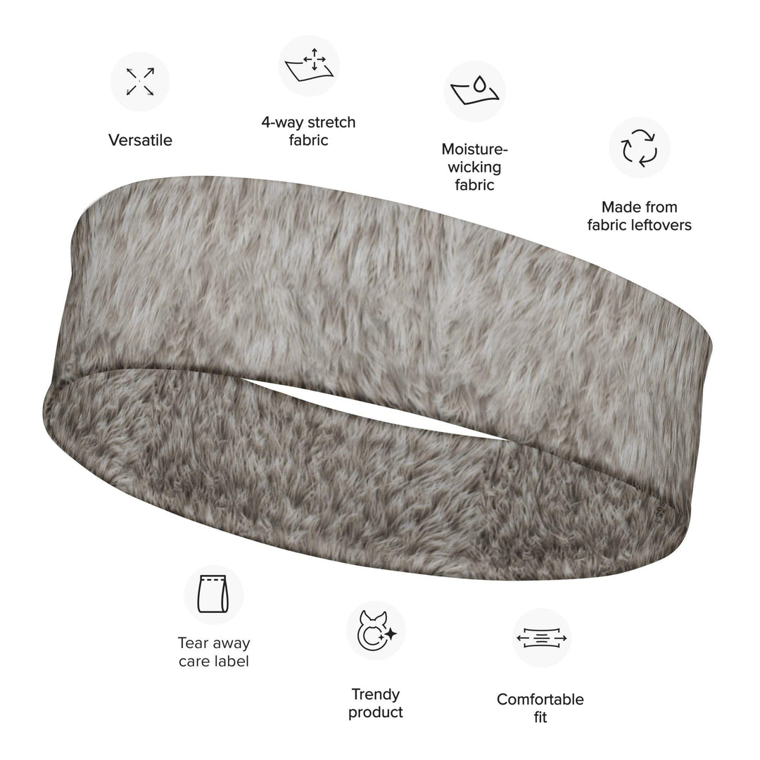 Polar Bear Fur Skin Design Quick Dry Stretch Headband - TopKoalaTee