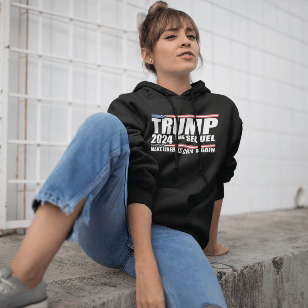 Political Hoodie Make Liberals Cry Again 2024 Blended Cotton Ultra Soft Pullover - TopKoalaTee