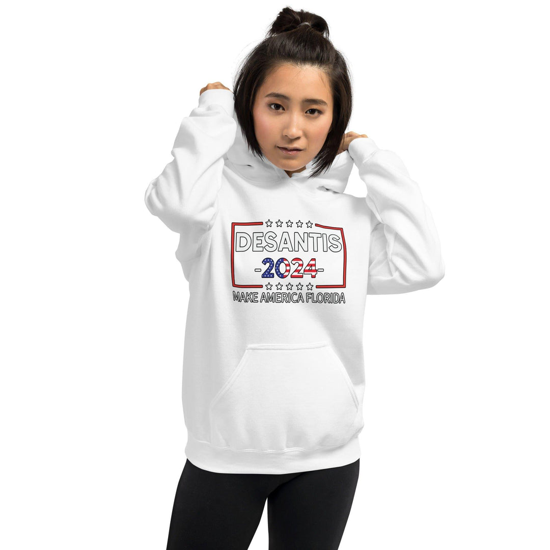 Political Humor Hoodie De'santis 2024 Make America Florida - TopKoalaTee