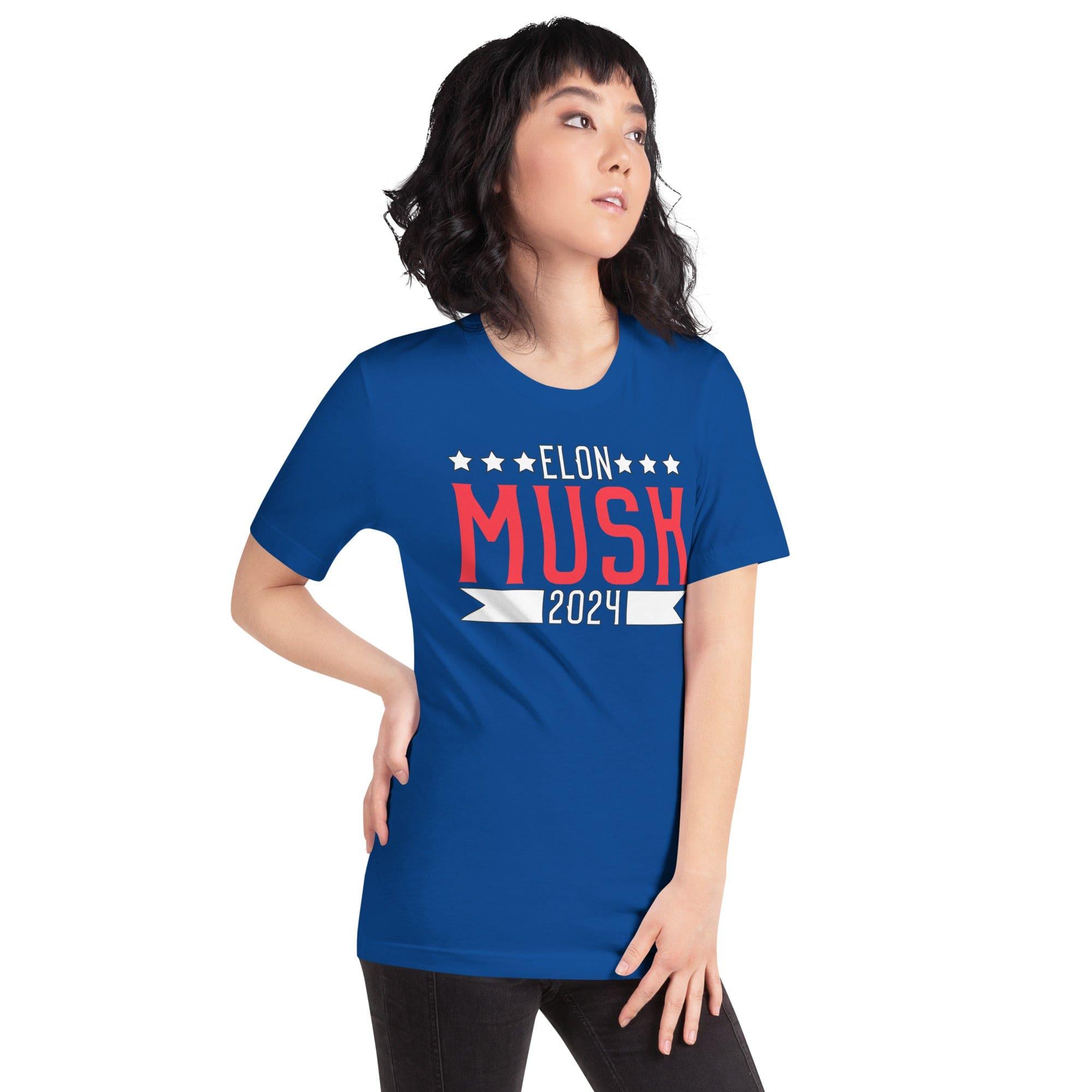 Political Humor T-Shirt Elon Musk 2024 Short Sleeve Unisex - TopKoalaTee