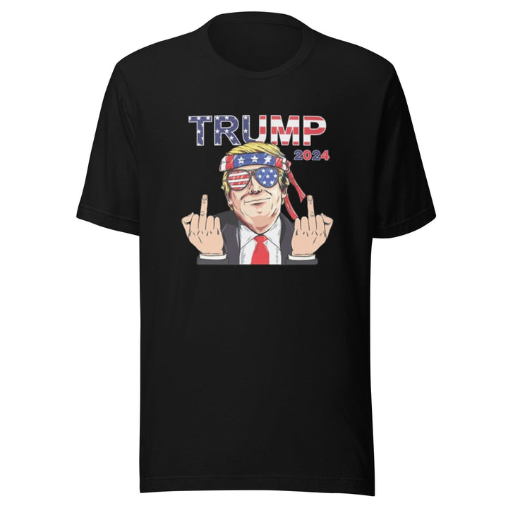 Political Humor T-Shirt Patriotic Trump 2024 Double Birding Short Sleeve Crew Neck Top - TopKoalaTee