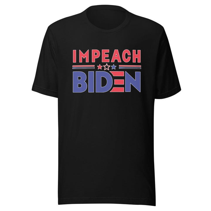 Political T-Shirt Impeach Biden Short Sleeve Ultra Soft Cotton Crew Neck Top - TopKoalaTee