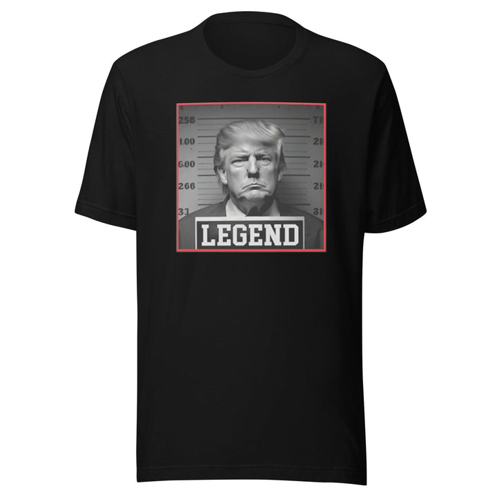 Political T-Shirt Trump Legend Mugshot Short Sleeve 100% Cotton Unisex Crew Neck Top - TopKoalaTee