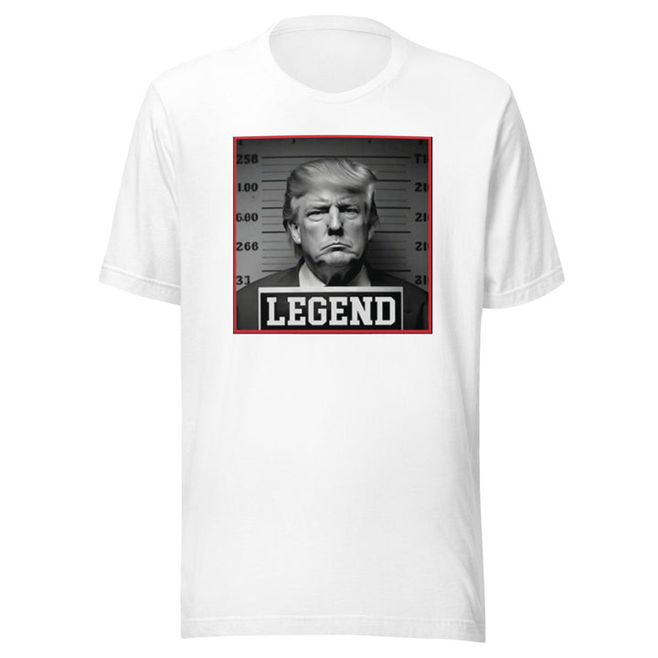 Political T-Shirt Trump Legend Mugshot Short Sleeve 100% Cotton Unisex Crew Neck Top - TopKoalaTee