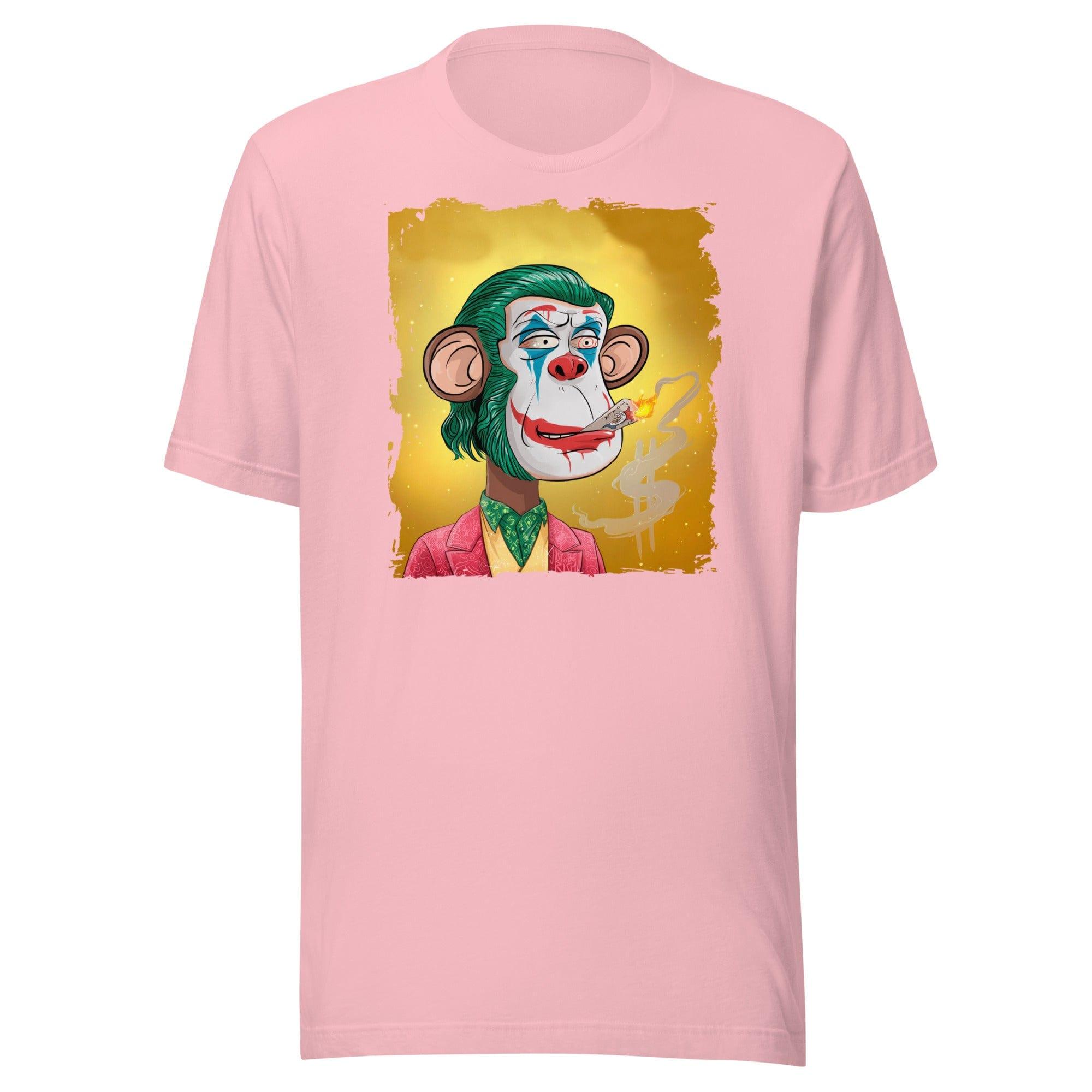 Pop Culture T-Shirt NFT Bored Ape Series Dressed Like Joker Short Sleeve Unisex Top - TopKoalaTee