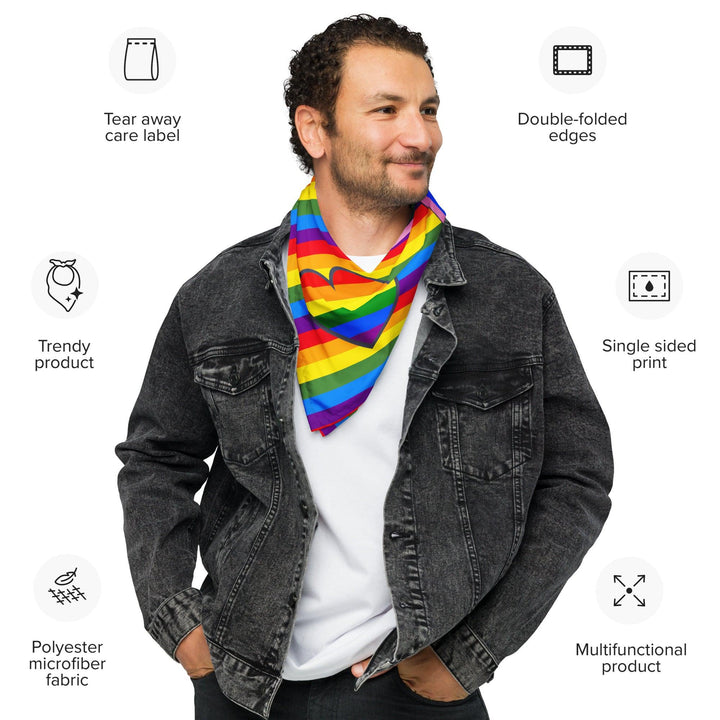 Pride Inspired Bandana Neck Scarf Top Koala Tee - TopKoalaTee