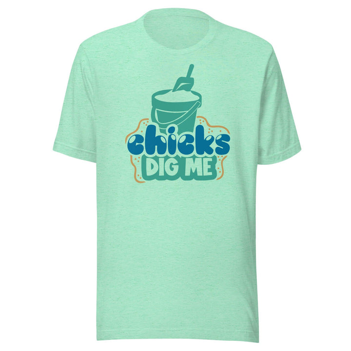 Pride T- Shirt Chicks Dig Me Short Sleeve DTG Printed Unisex Crew Neck Top - TopKoalaTee