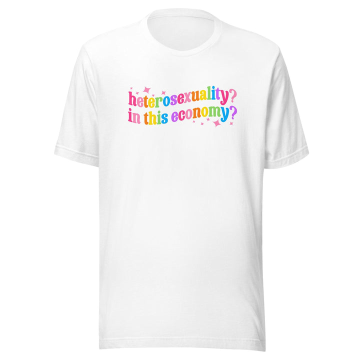 LGBTQ Humor T-shirt HeteroSexuality In thie Economy Top Koala Tee - TopKoalaTee