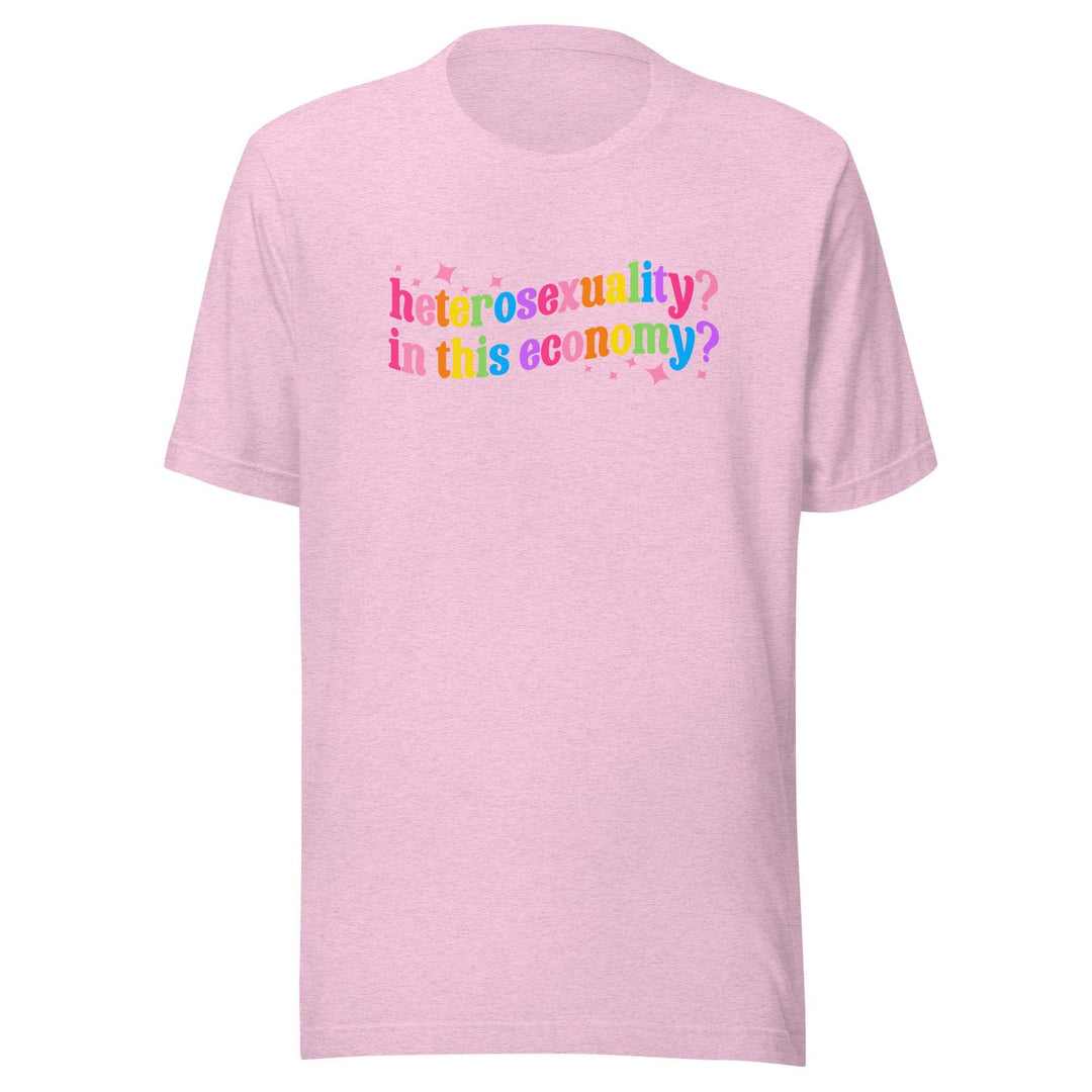 LGBTQ Humor T-shirt HeteroSexuality In thie Economy Top Koala Tee - TopKoalaTee