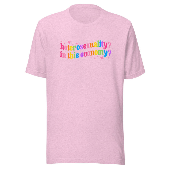 LGBTQ Humor T-shirt HeteroSexuality In thie Economy Top Koala Tee - TopKoalaTee