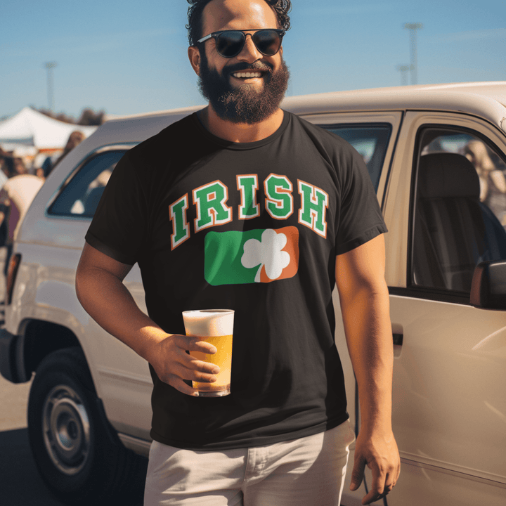 Pride T-Shirt Irish Logo Short Sleeve 100% Cotton Crew Neck Top - TopKoalaTee