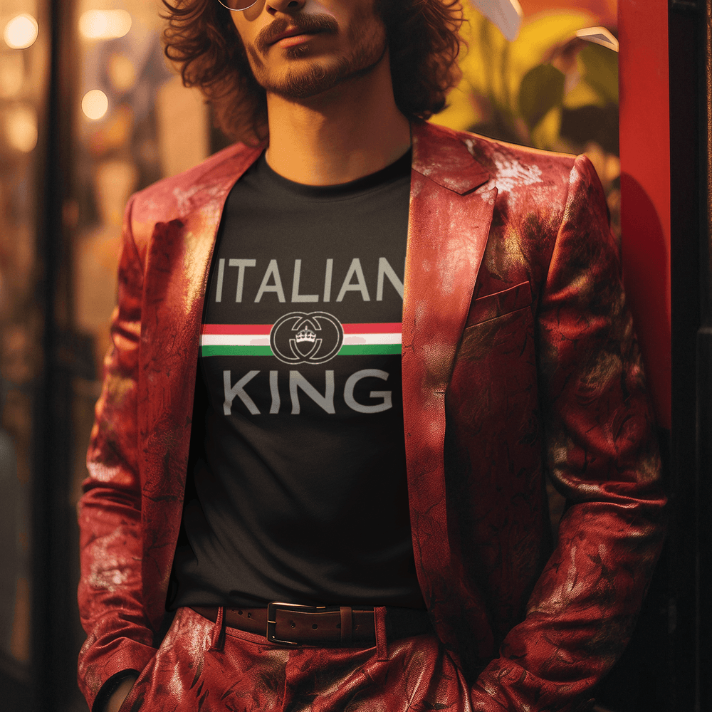 Pride T-shirt Italian King Short Sleeve Ultra Soft Cotton Crew Neck Top - TopKoalaTee