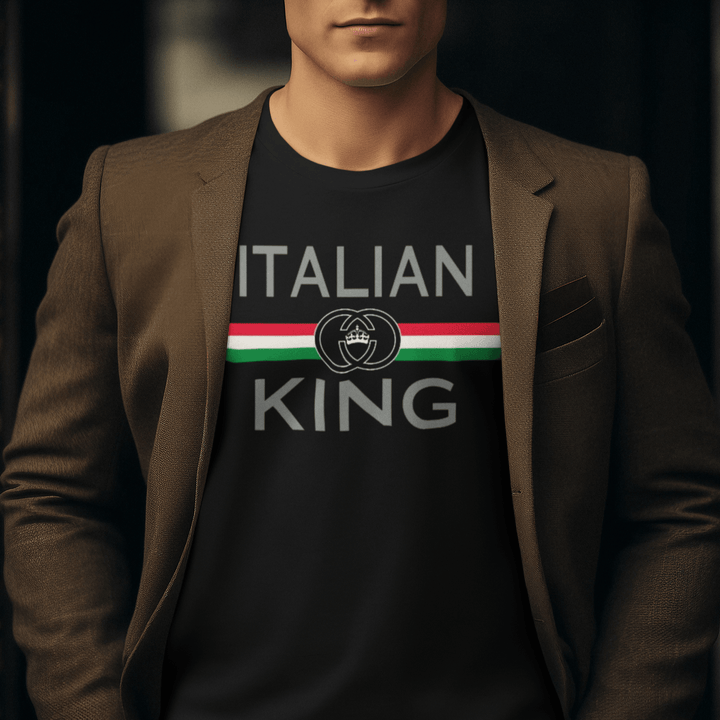 Pride T-shirt Italian King Short Sleeve Ultra Soft Cotton Crew Neck Top - TopKoalaTee