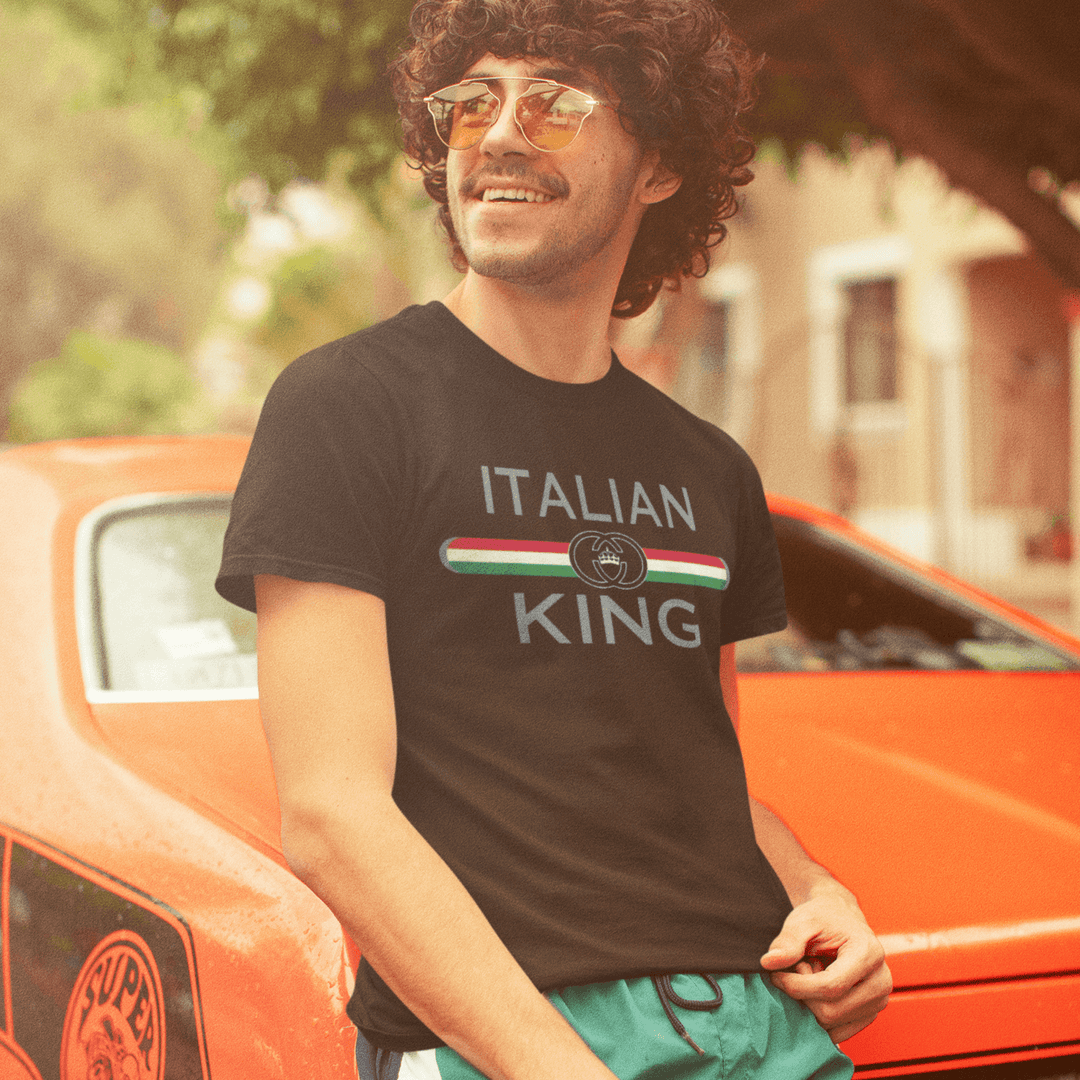 Pride T-shirt Italian King Short Sleeve Ultra Soft Cotton Crew Neck Top - TopKoalaTee