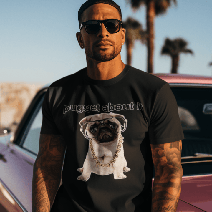 Pug Owner T-shirt Pugget About It Short Sleeve 100% Cotton Crew Neck Top - TopKoalaTee