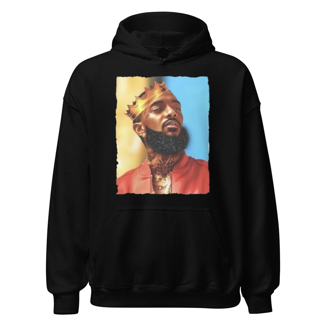 Rap Artist Hoodie The King Wiith His Crown Ultra Soft Midweight Unisex Pullover - TopKoalaTee