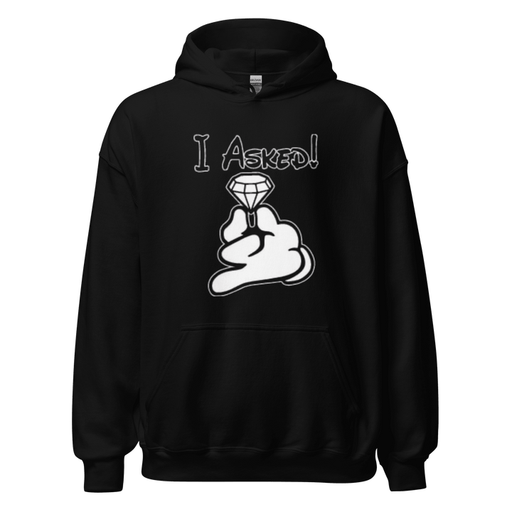 Relationship Hoodie Set I Asked/I Said Yes Midweight Cotton Blend Ultra Soft Pullovers - TopKoalaTee