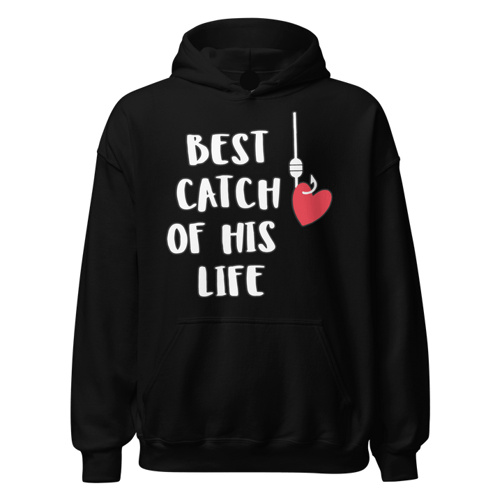 Relationship Hoodie Set One Lucky Fisherman/Best Catch of his Life Ultra Soft Blended Cotton Midweight Pullovers - TopKoalaTee