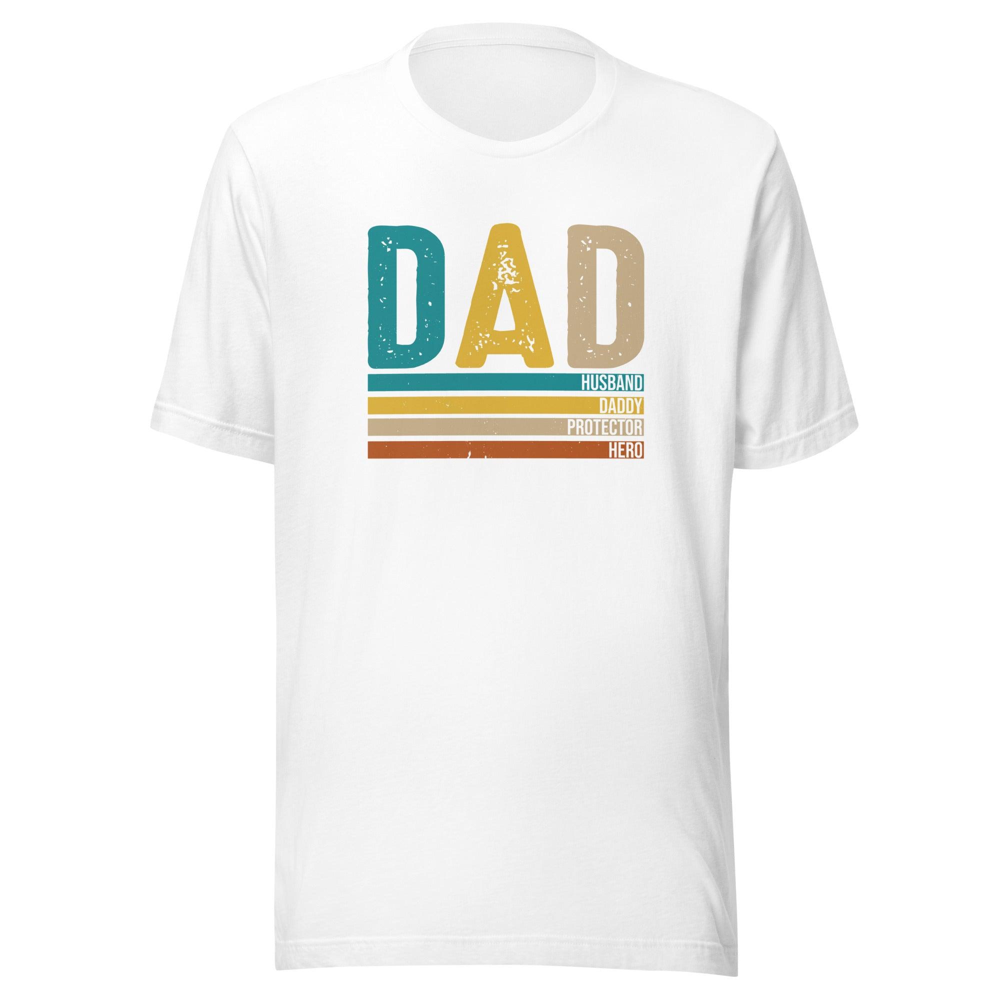 Retro Father's Day t-shirt Distressed Short Sleeve Top - TopKoalaTee