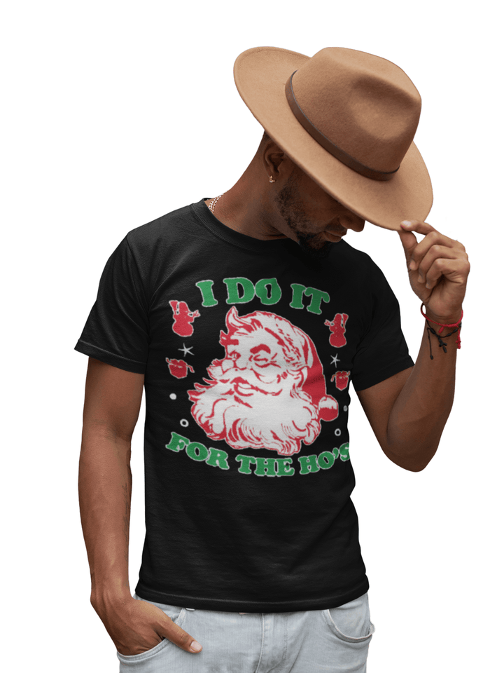 Santa Humor T-shirt I do it for the Ho's Top Koala Soft Style Unisex Tee - TopKoalaTee